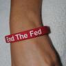 Ron Paul 2012 RED Wrist Band - END THE FED 